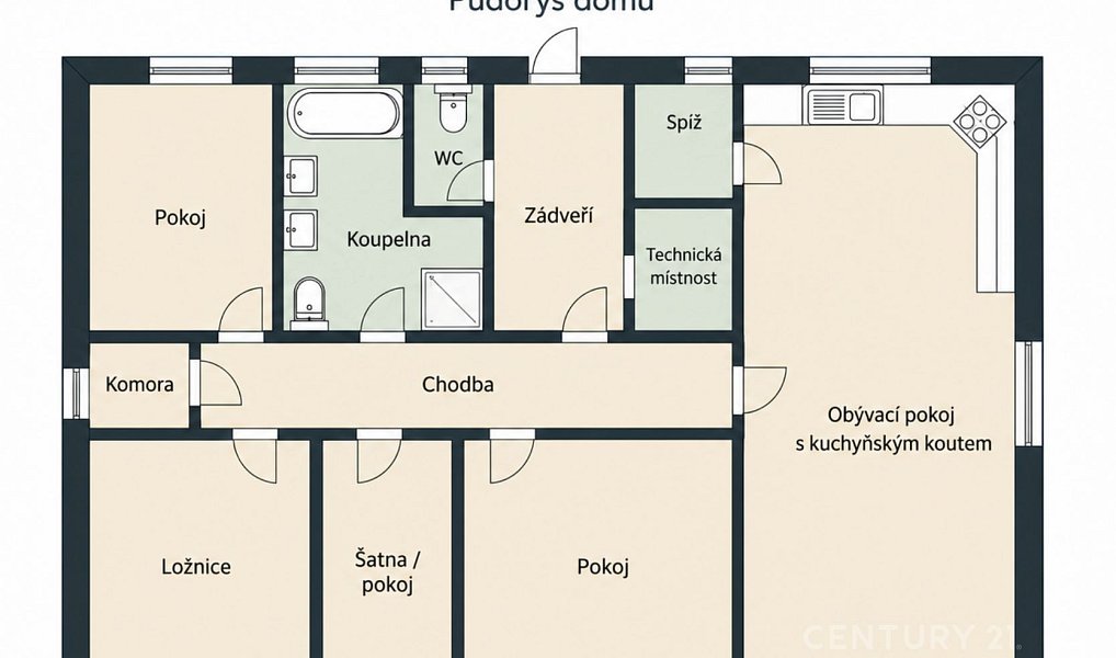Prodej domu 112 m² s pozemkem 877 m², Litohlavy – náhled fotky 17