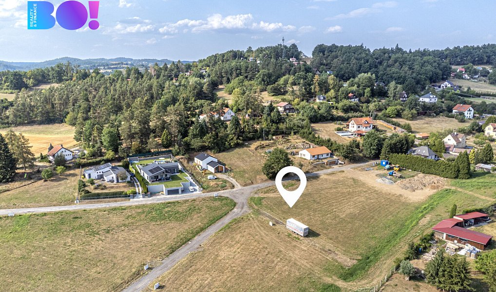 Prodej stavebního pozemku 1 056 m², Pyšely – náhled fotky 2