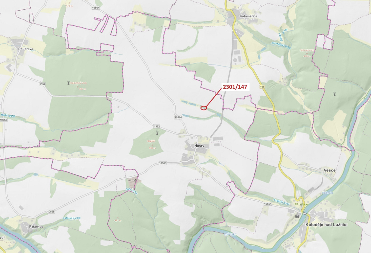 Dražba lesa 19 m²