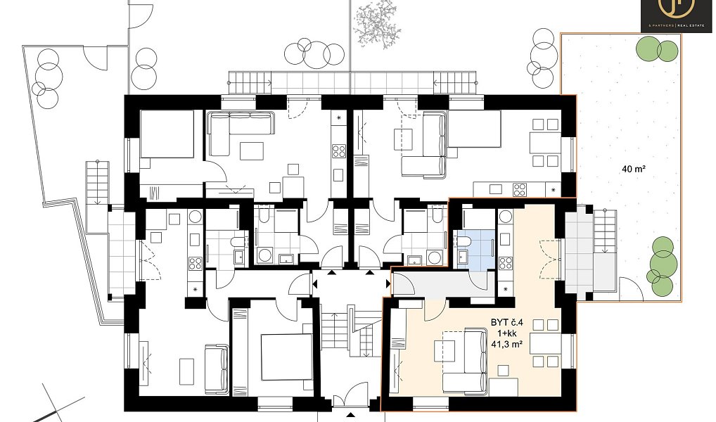 Prodej bytu 1+kk 37 m², Kladno – náhled fotky 21