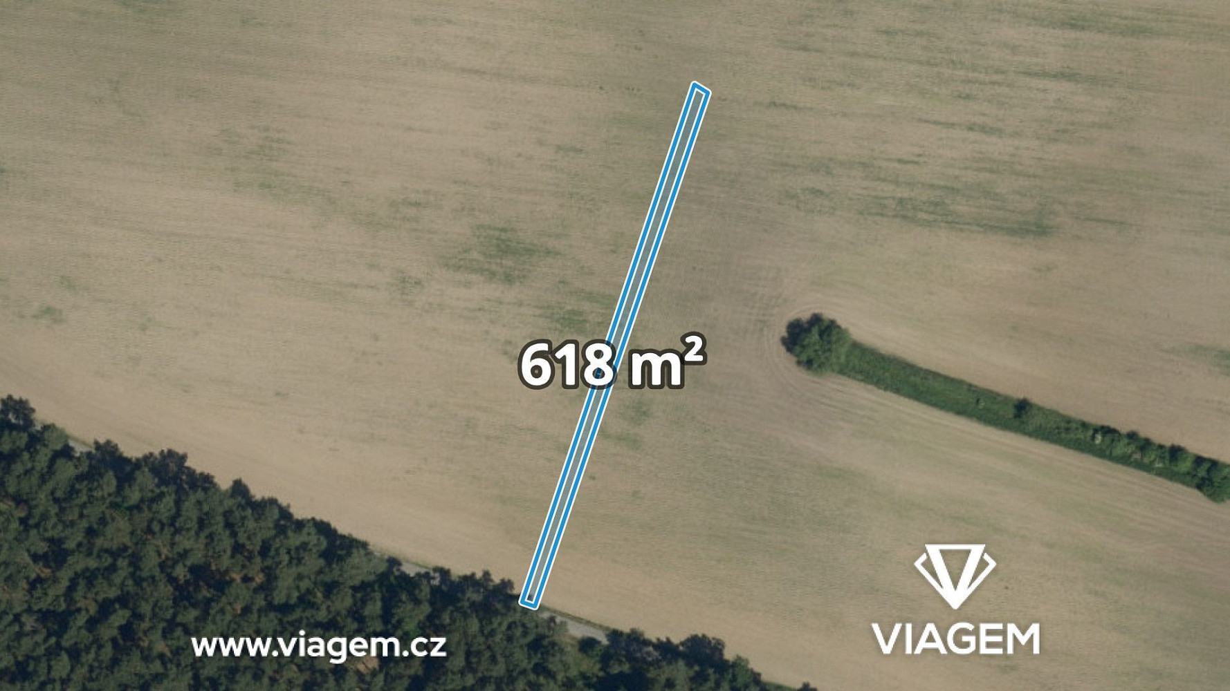 Prodej pole 618 m²