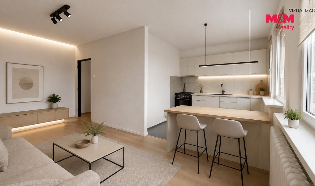 Prodej bytu 2+1 48 m², Bílina – náhled fotky 3