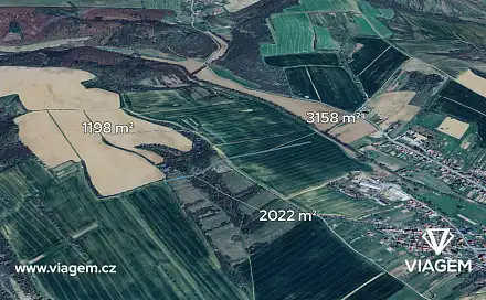 Prodej pole 1 063 m², Traplice, okres Uherské Hradiště