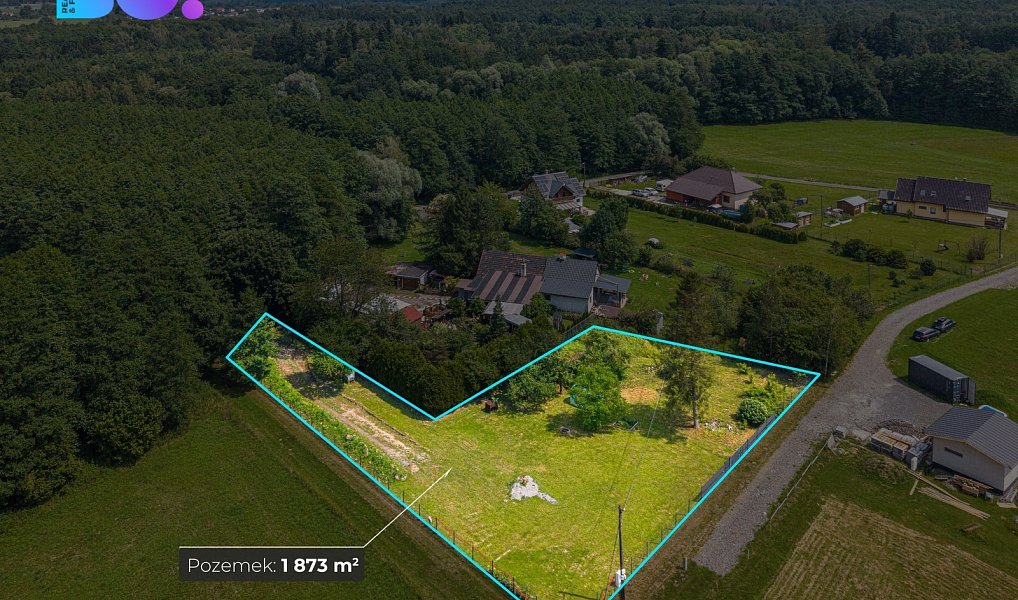Prodej stavebního pozemku 1 873 m², Hnojník – náhled fotky 2