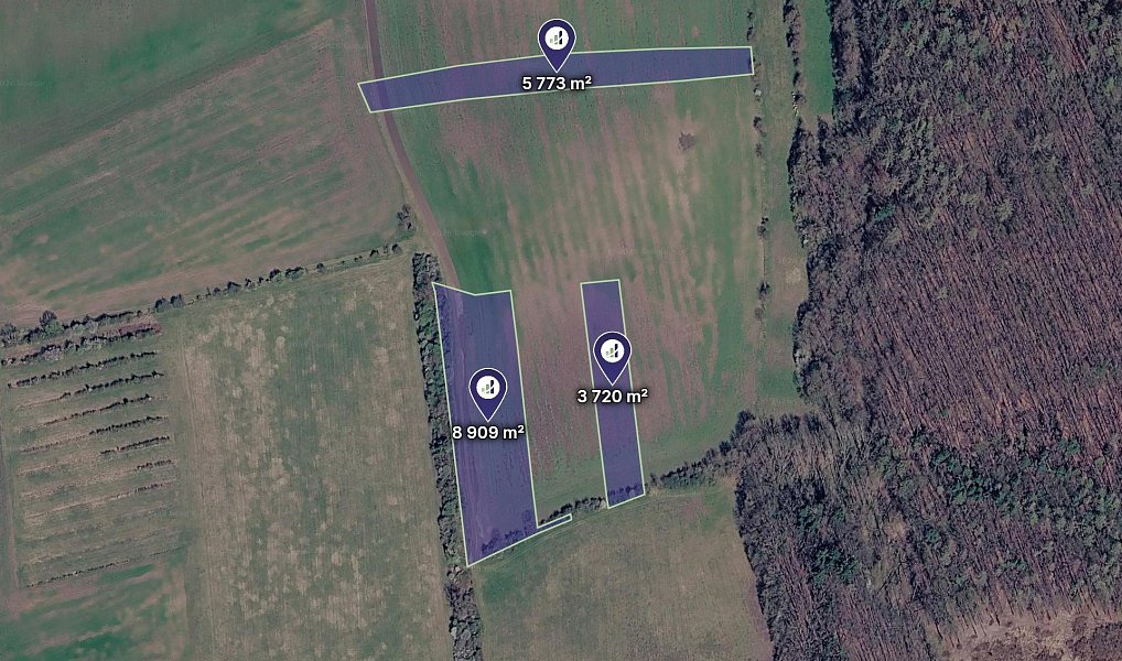Prodej pole 66 728 m², Roštín – náhled fotky 3