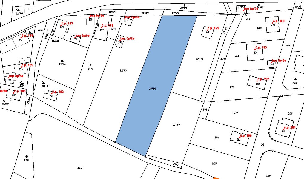 Prodej stavebního pozemku 212 m², Nesuchyně – náhled fotky 2