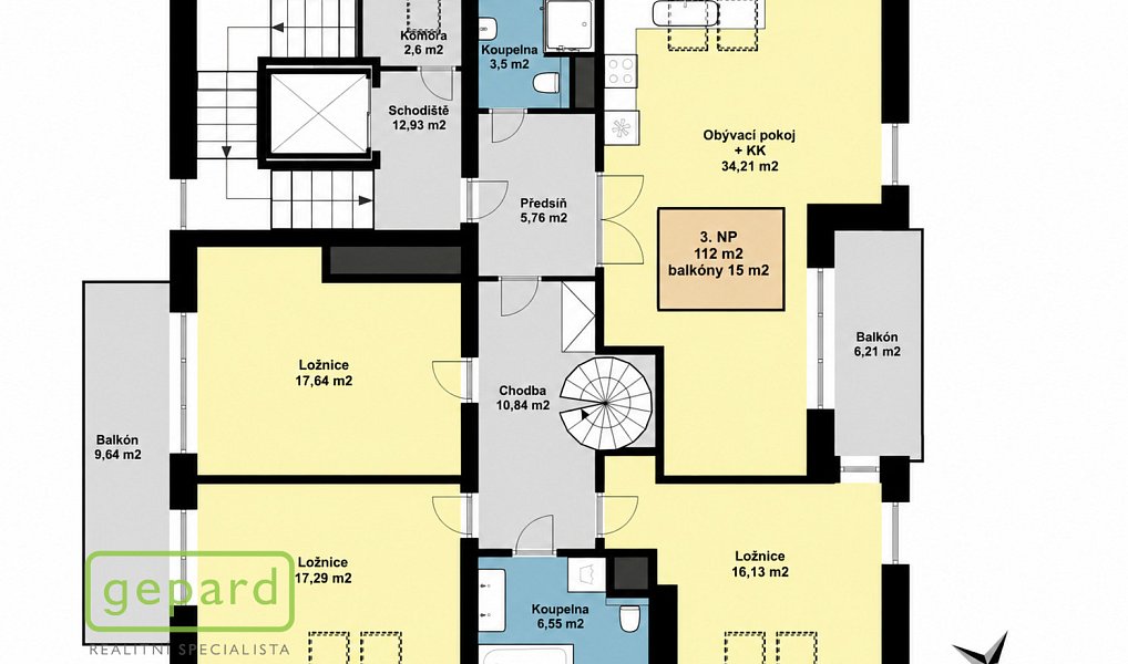 Prodej bytu 6+kk 159 m², Praha – náhled fotky 13