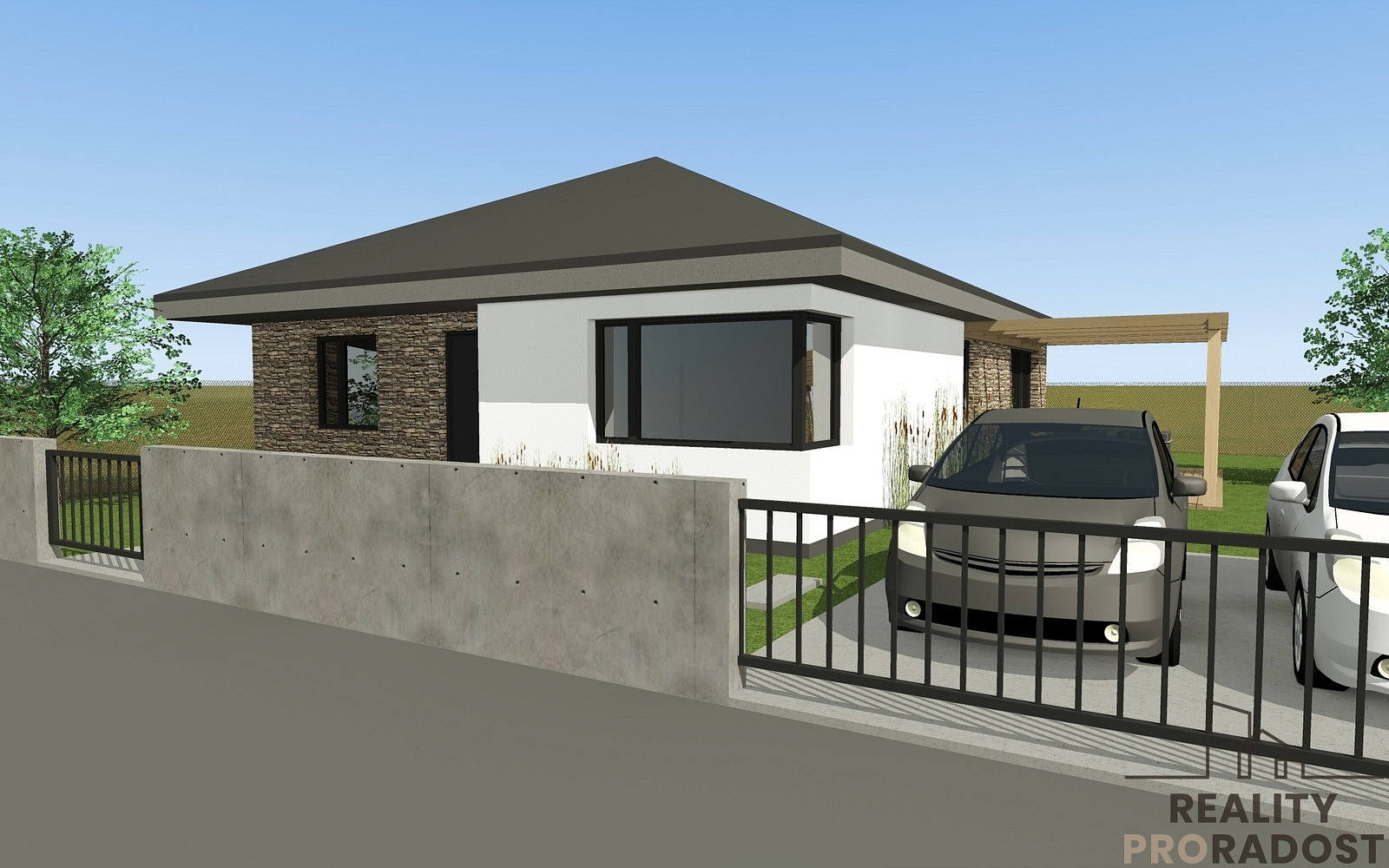 Prodej stavebního pozemku 807 m² – pohled 4