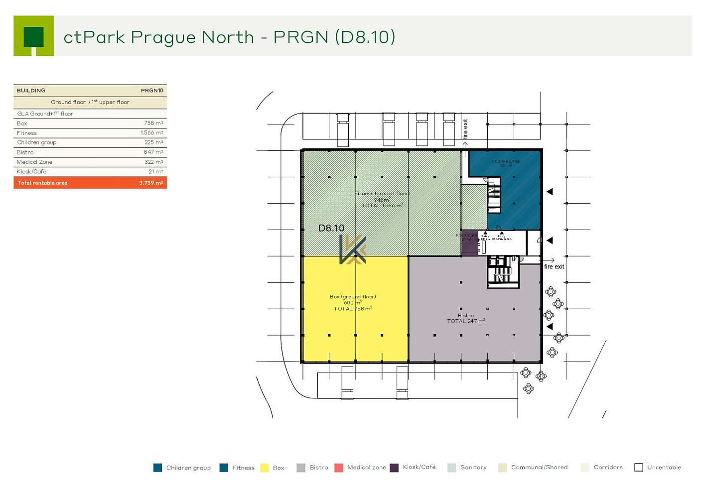 Obchodní prostor pro provoz bojových sportů v CTPark Prague North 758 m², Kozomín, Úžice u Kralup na – pohled 4