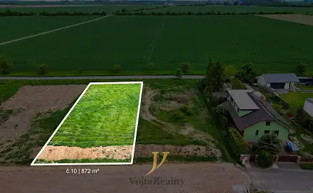 Prodej stavebního pozemku 872 m², Majetín, okres Olomouc