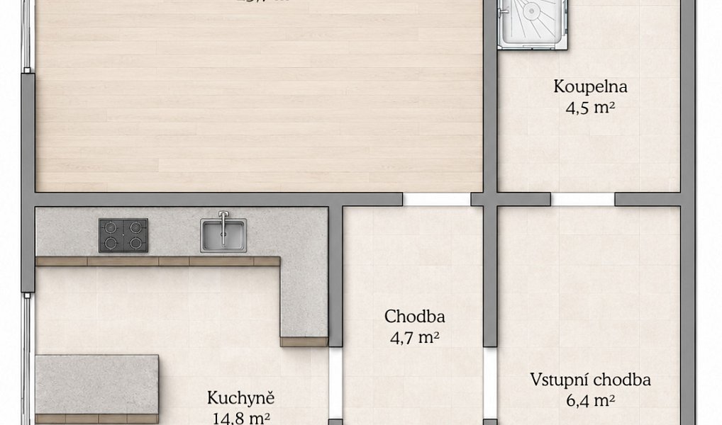 Prodej domu 60 m² s pozemkem 723 m², Tachlovice – náhled fotky 19