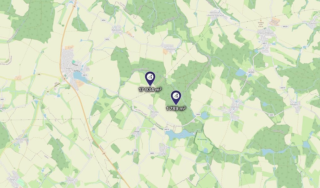 Prodej pole 9 862 m², Vepříkov – náhled fotky 4