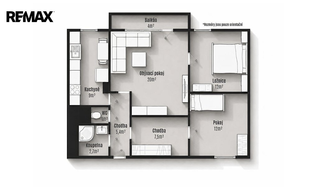 Prodej bytu 3+1 73 m², Brno – náhled fotky 2