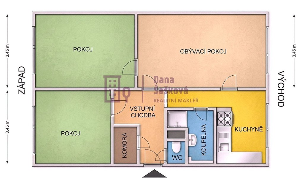 Prodej bytu 3+1 73 m², Jindřichův Hradec – náhled fotky 7