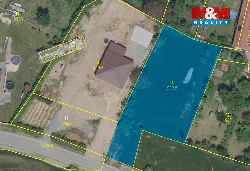 Prodej stavebního pozemku 1 771 m² – pohled 2