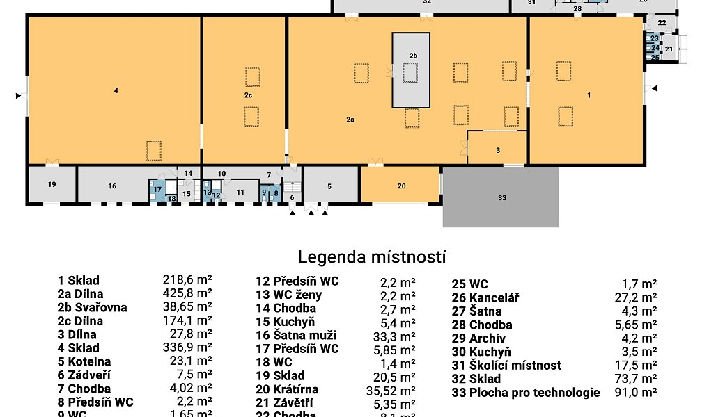 Prodej výrobních prostor 1 650 m², Týniště nad Orlicí – náhled fotky 23