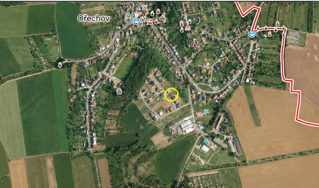 Prodej stavebního pozemku 799 m², Ořechov – náhled fotky 3