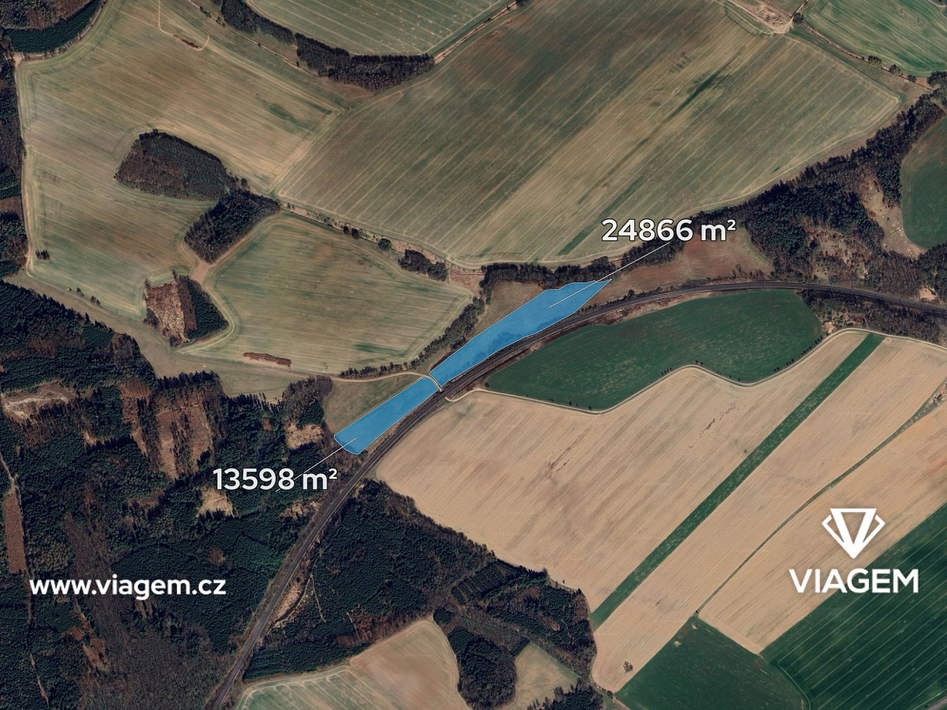 Prodej pole 12 821 m² – fotografie 2