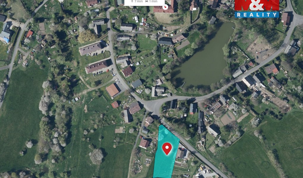 Prodej stavebního pozemku 2 606 m², Blatno – náhled fotky 5