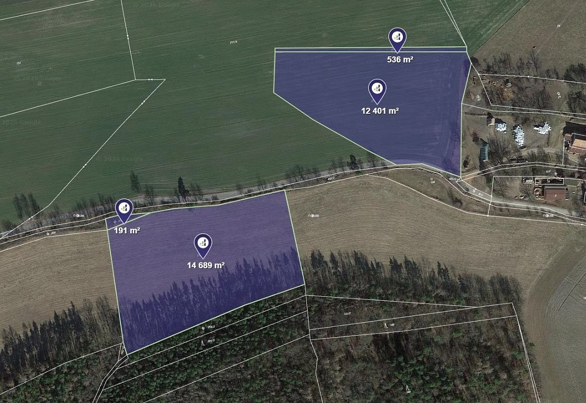 Prodej pole 6 954 m²