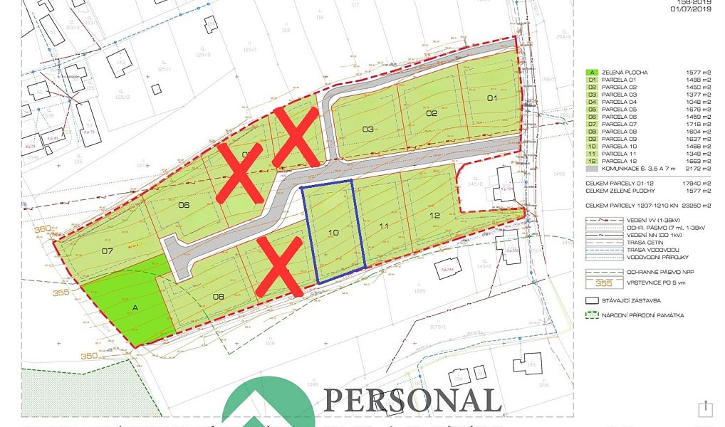 Prodej stavebního pozemku 1 468 m², Žernov – náhled fotky 3