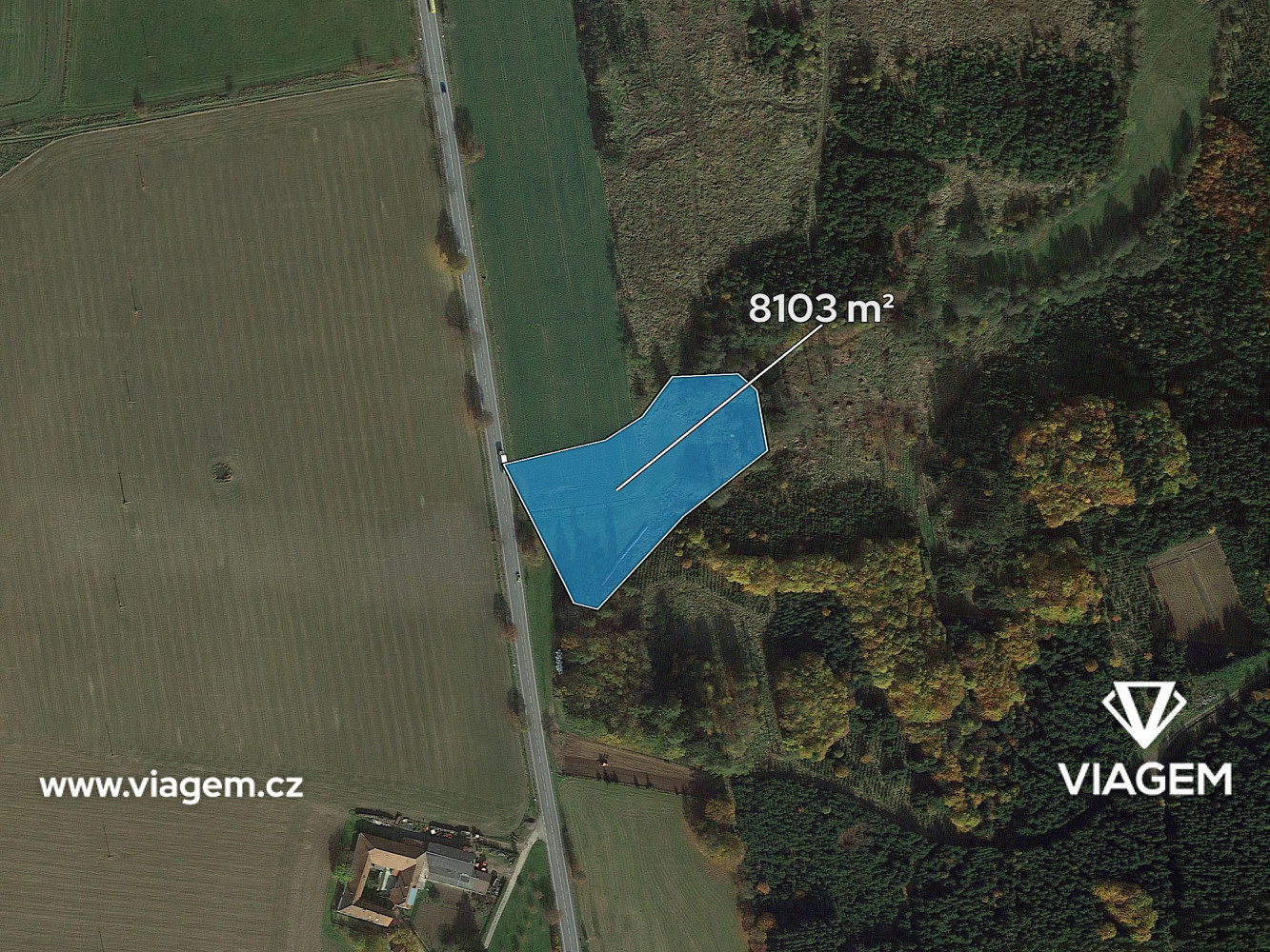 Prodej pole 900 m² – fotografie 2