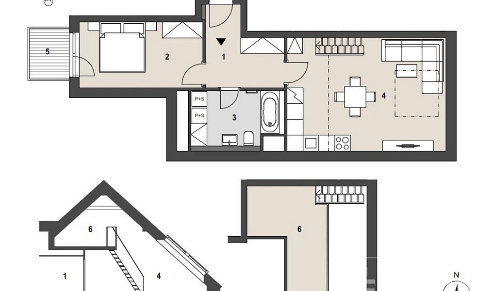 Prodej bytu 2+kk 61 m², Praha – náhled fotky 4