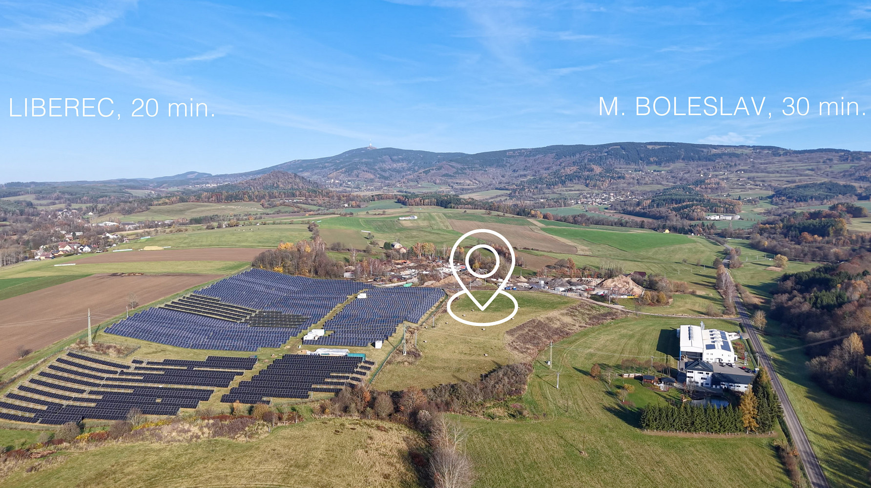 Prodej komerčního pozemku 34 433 m² – pohled 2