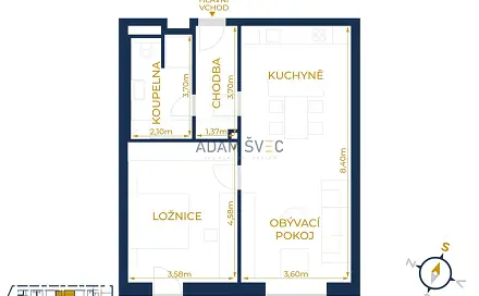 Pronájem bytu 2+kk 59 m², Ostravská, Olomouc - Hodolany