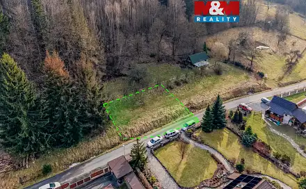 Prodej stavebního pozemku 600 m², Bystřička, okres Vsetín