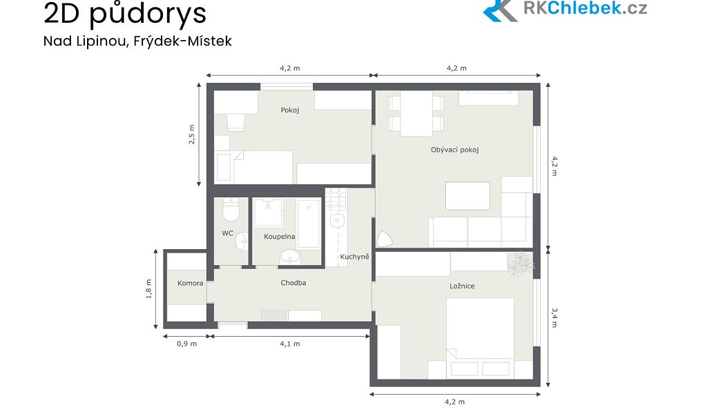 Prodej bytu 3+kk 78 m², Frýdek-Místek – náhled fotky 24