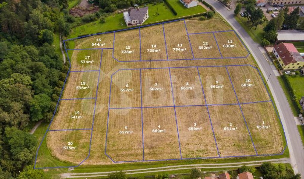 Prodej stavebního pozemku 621 m², Dýšina – náhled fotky 2