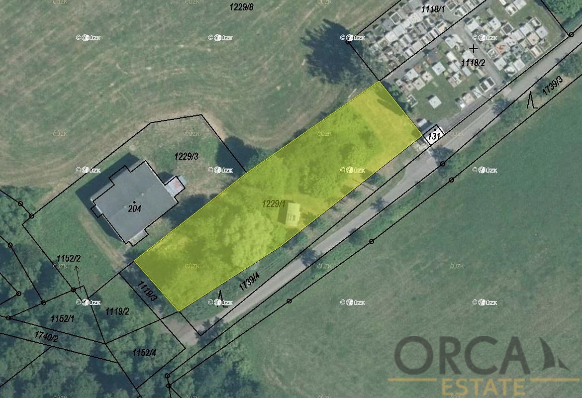 Prodej pole 1 164 m²