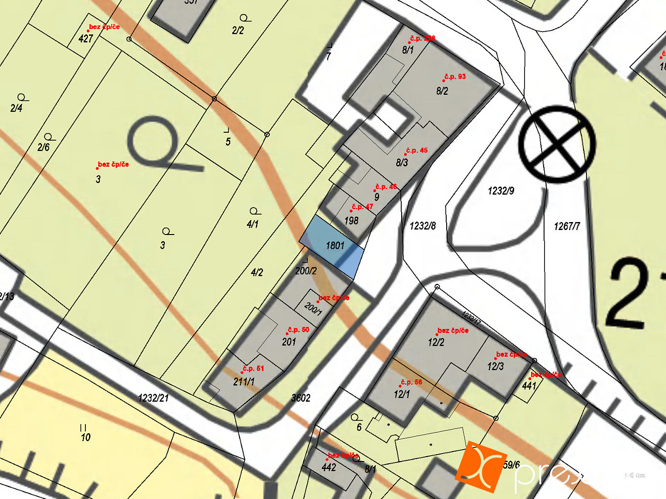 Prodej stavebního pozemku 50 m² – fotografie 3