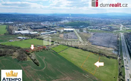 Prodej komerčního pozemku 6 439 m², Úsilné, okres České Budějovice