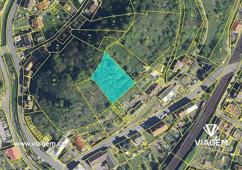 Zahrada 1 524 m², Podíl 50 % o výměře 762 m² – pohled 3