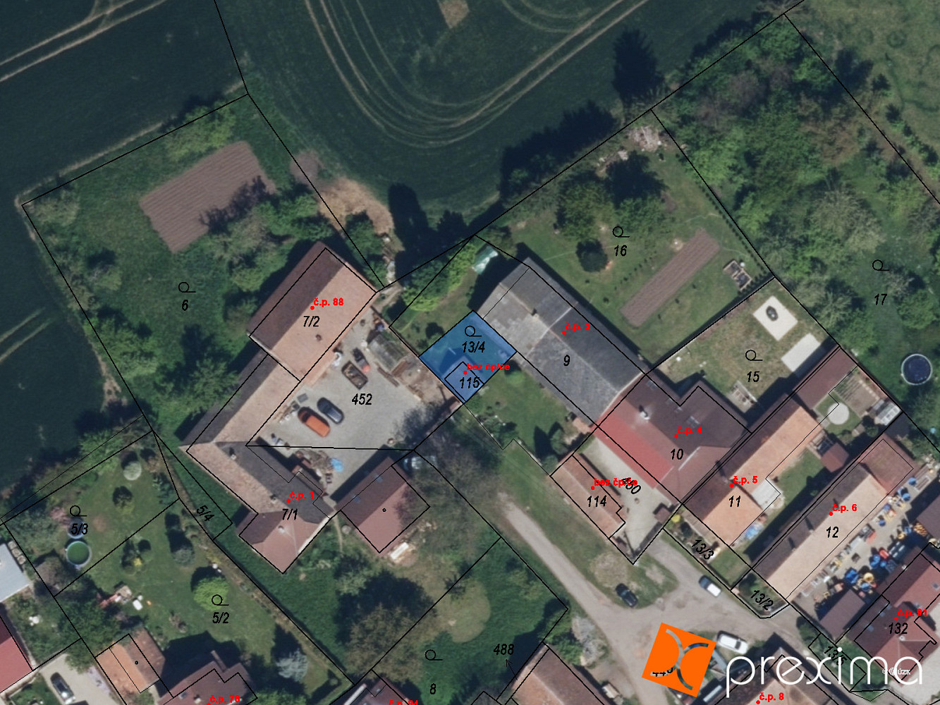 Prodej stavebního pozemku 13 m²