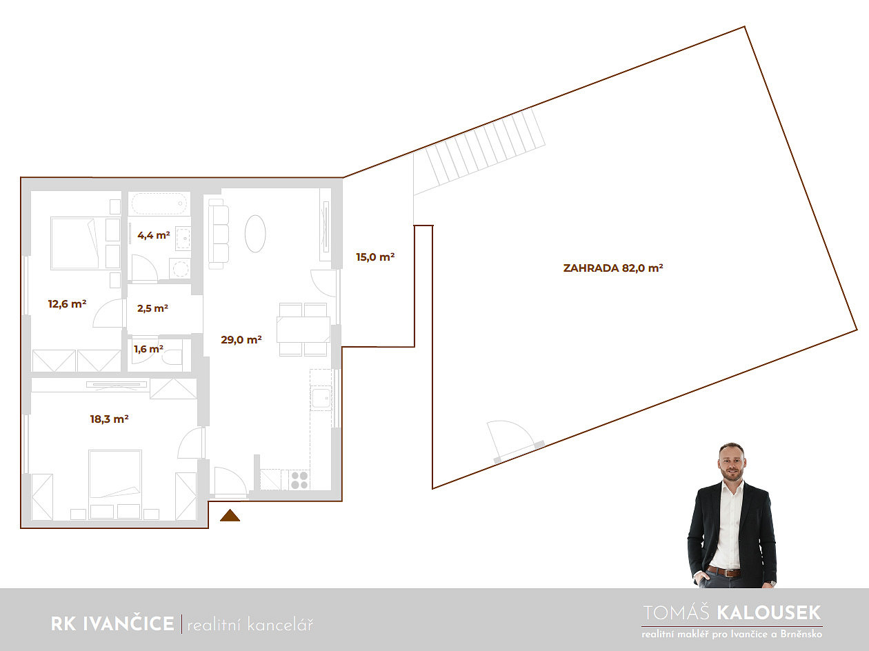 Prodej bytu 3+kk 72 m² — photo 3