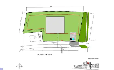 Prodej stavebního pozemku 627 m², Choťánky, okres Nymburk