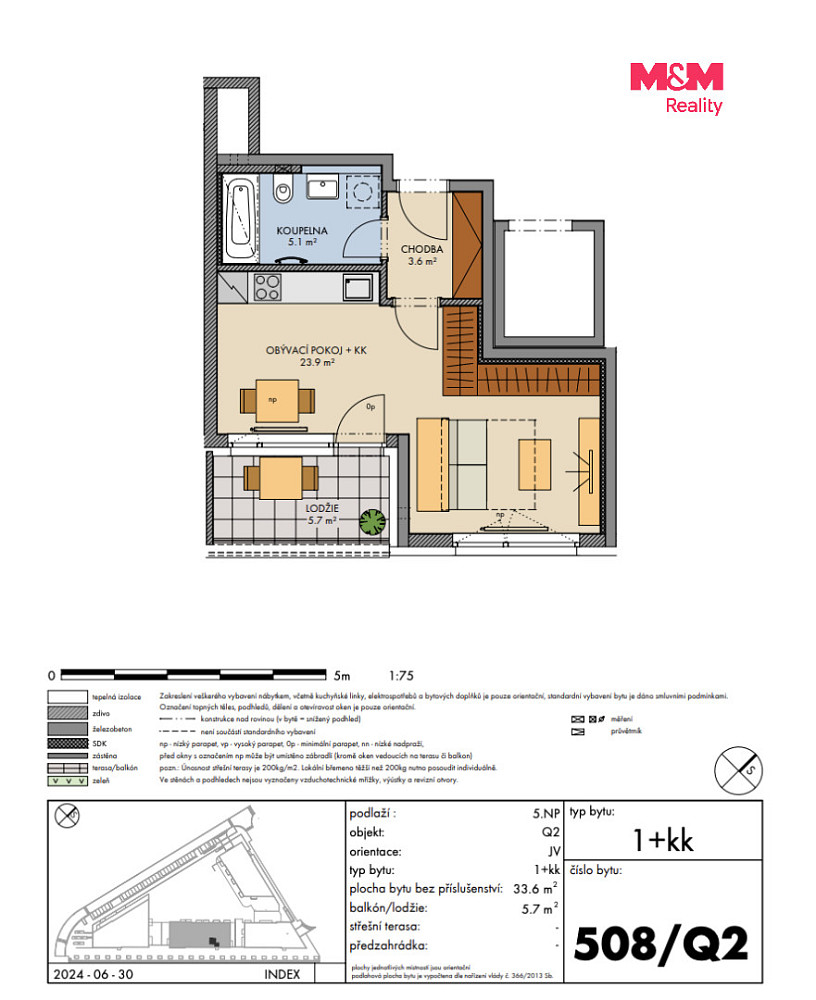 Prodej bytu 1+kk 34 m² – fotografie 3