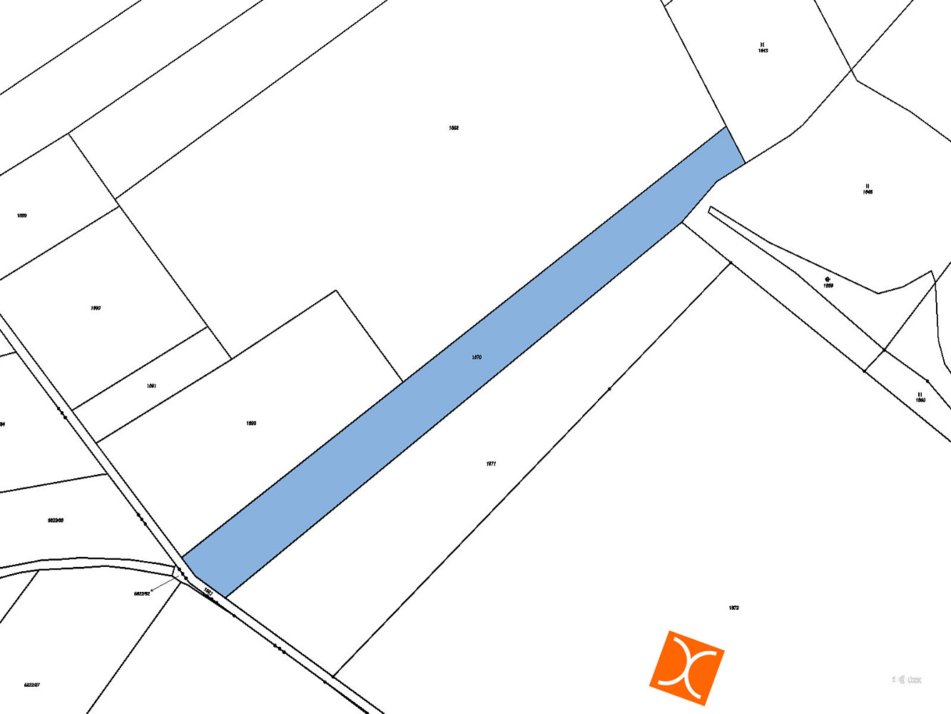 Prodej pole 791 m² — photo 2