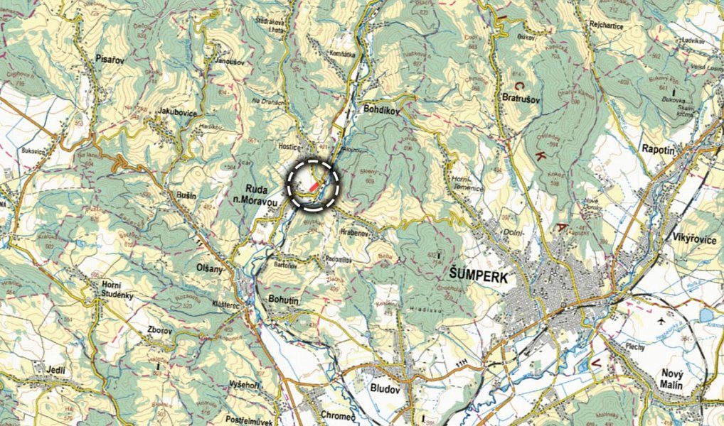 Prodej pole 6 549 m², Ruda nad Moravou – náhled fotky 3