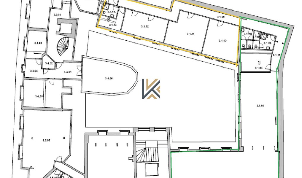 Pronájem kanceláře 131 m², Praha – náhled fotky 12