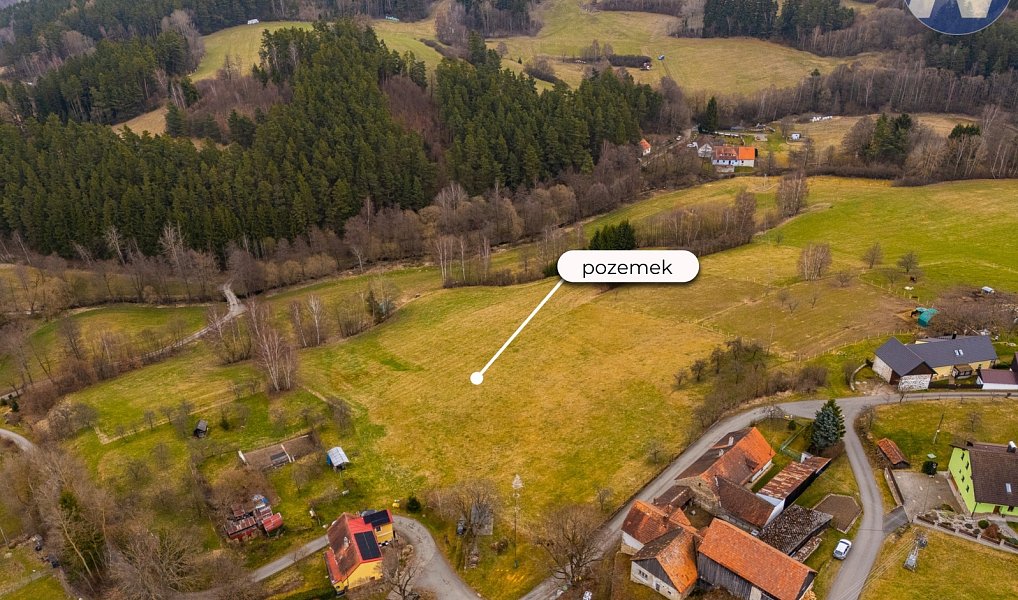 Prodej stavebního pozemku 9 772 m², Bošice – náhled fotky 2