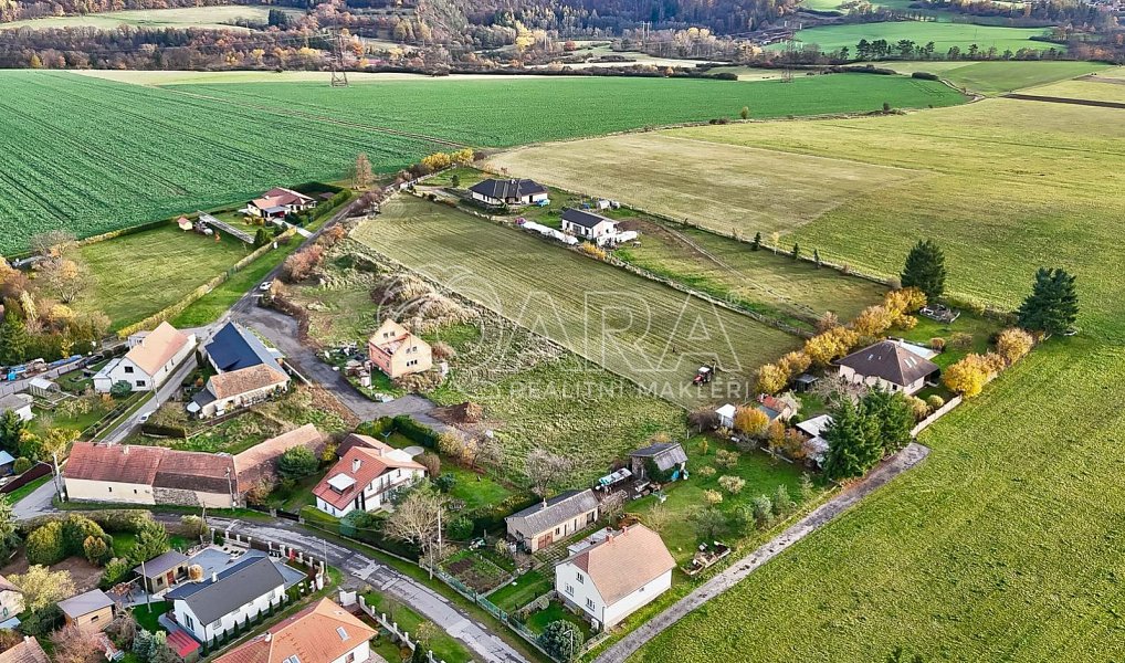 Prodej stavebního pozemku 859 m², Malá Hraštice – náhled fotky 4
