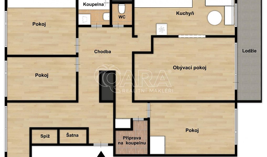 Prodej bytu 4+1 110 m², Praha – náhled fotky 2