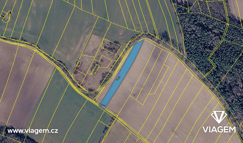 Prodej pole 3 587 m², Týnec nad Labem – náhled fotky 4