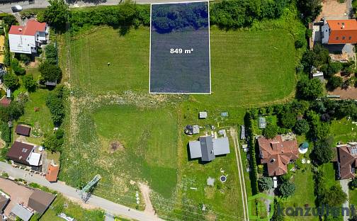 Prodej stavebního pozemku 849 m², Luční, Hradčany, okres Brno-venkov
