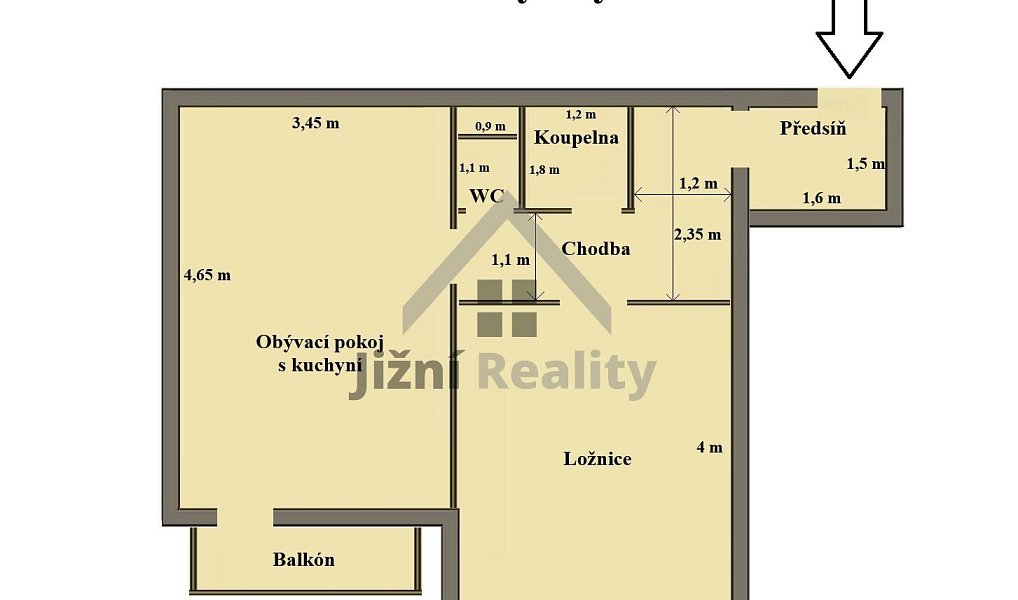 Prodej bytu 2+kk 44 m², Vimperk – náhled fotky 13