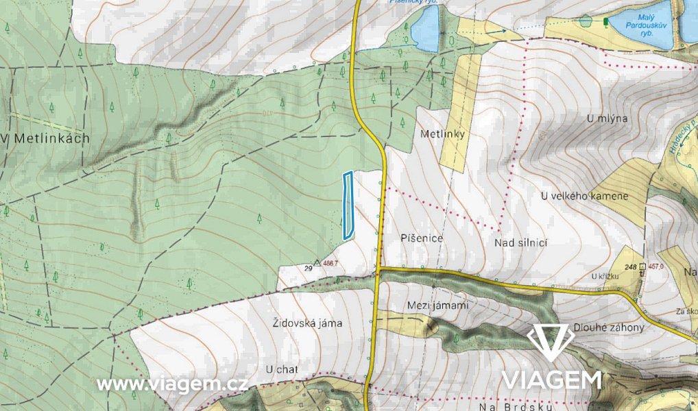 Prodej lesa 1 820 m², Manětín – náhled fotky 3